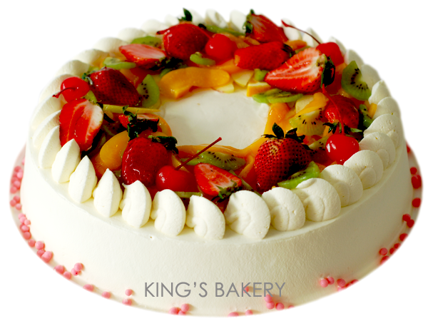 Cake with Fresh Fruit 03